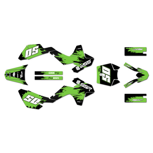 ssr sr110 graphics kit 2021-2026 splash series green