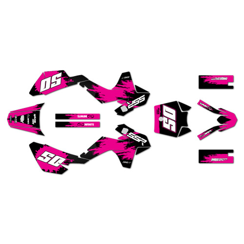 ssr sr110 graphics kit 2021-2026 splash series magenta