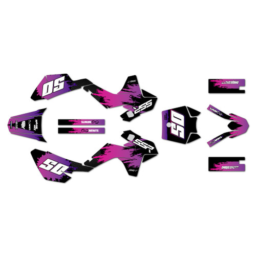ssr sr110 graphics kit 2021-2026 splash series purple