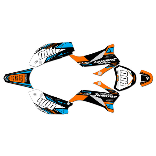 ssr sr140tr graphics kit 2021-2025 rugged series orange-cyan