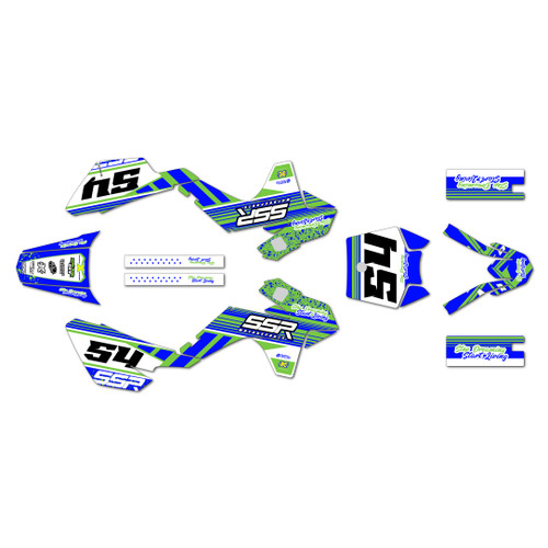 ssr sr70 graphics kit 2021-2026 split series green
