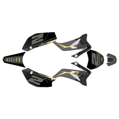 ssr sr160tr graphics kit 2021-2025 razor series gold