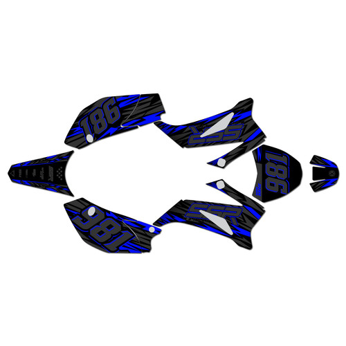 ssr sr125tr graphics kit 2021-2025 twitch series blue