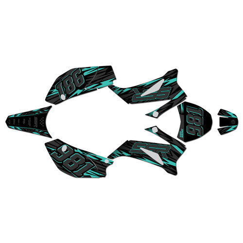 ssr sr125tr graphics kit 2021-2025 twitch series teal