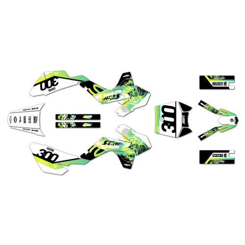 ssr sr70 graphics kit 2021-2026 surfs-up series yellow