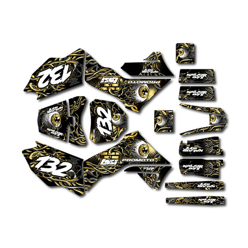 losi promoto graphics kit all years core series gold