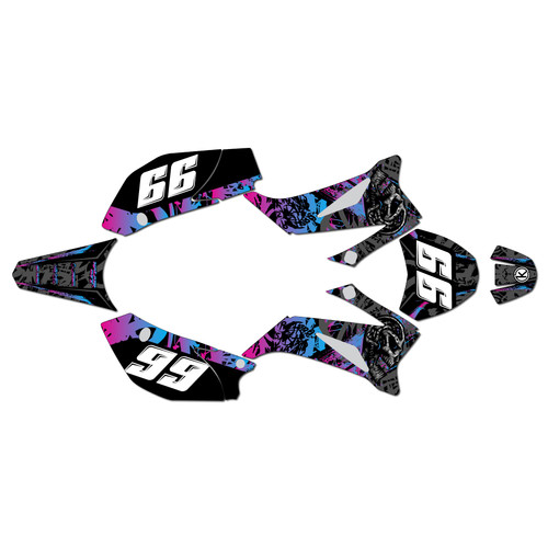 ssr sr160tr graphics kit 2021-2025 revolt series cyan-magenta