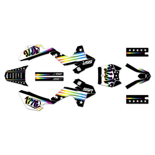 ssr sr110 graphics kit 2021-2026 usa series rainbow