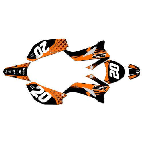 ssr sr160tr graphics kit 2021-2025 spear series orange
