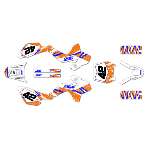 ssr sr70 graphics kit 2021-2026 whiplash series orange