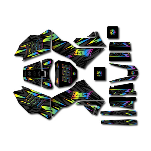 losi promoto graphics kit all years twitch series rainbow