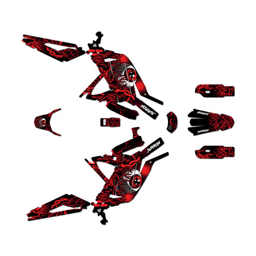 surron light graphics kit all years core series red