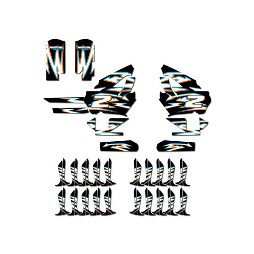 stacyc 20e graphics kit all years vision series orange