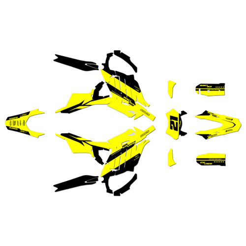 surron ultra-r graphics kit all years crew series yellow