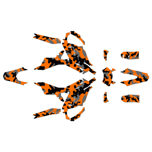 surron ultra-r graphics kit all years invasion series orange