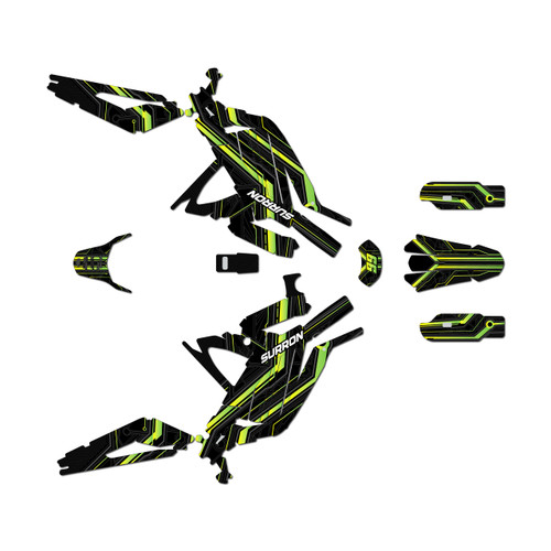 surron light graphics kit all years electron series green