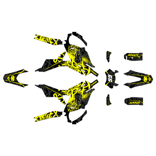 surron ultra-r graphics kit all years revolt series yellow