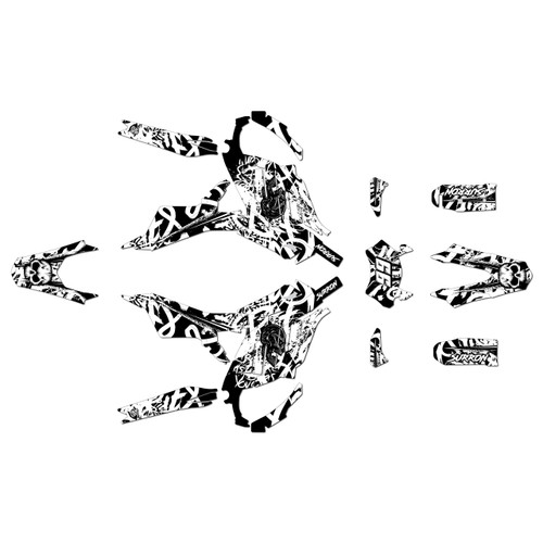 surron ultra-r graphics kit all years revolt series white