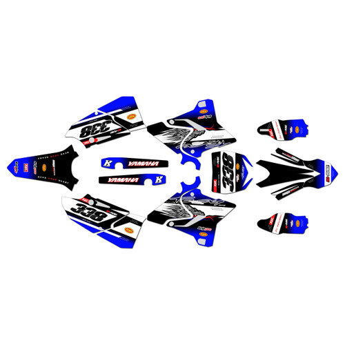yamaha yz250x graphics kit 2016-2022 blitz series blue