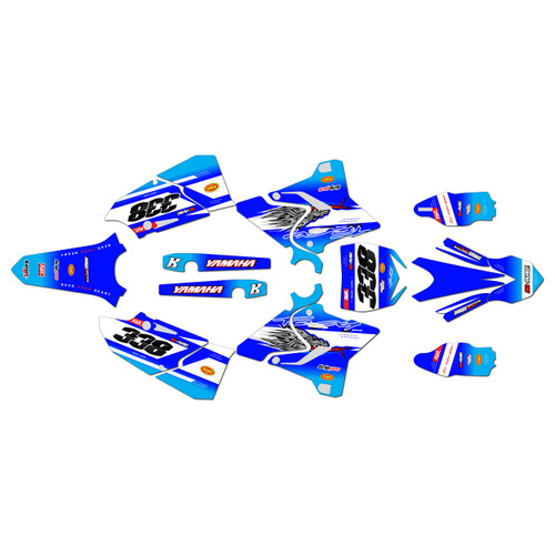 yamaha yz250x graphics kit 2016-2022 blitz series cyan