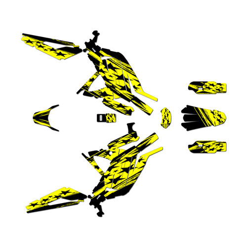 surron light graphics kit all years patriot series yellow