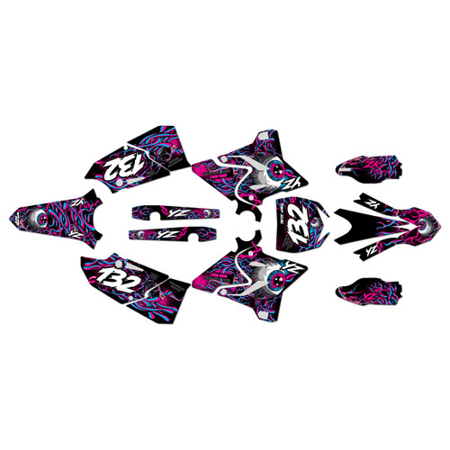 yamaha yz250x graphics kit 2016-2022 core series magenta