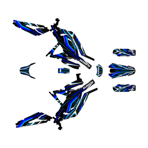 surron light graphics kit all years prime series blue