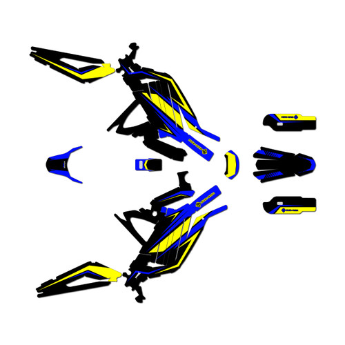 surron light graphics kit all years quantum series blue