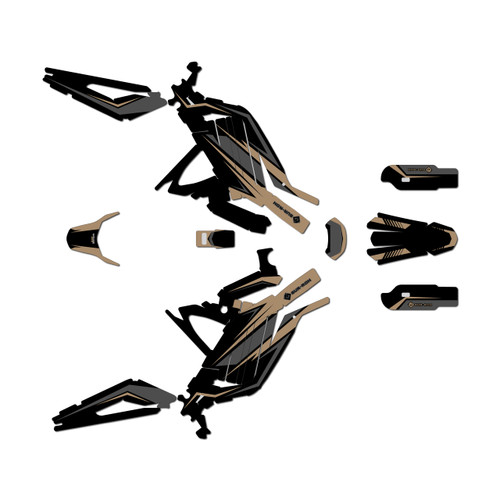 surron light graphics kit all years quantum series tan