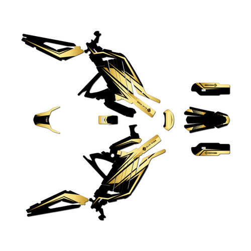 surron light graphics kit all years quantum series gold