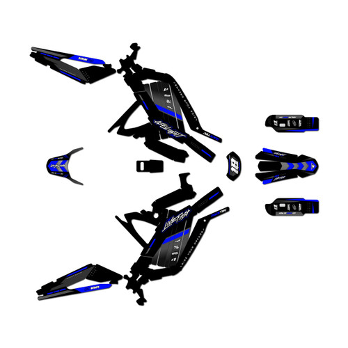 surron light graphics kit all years rebel series blue