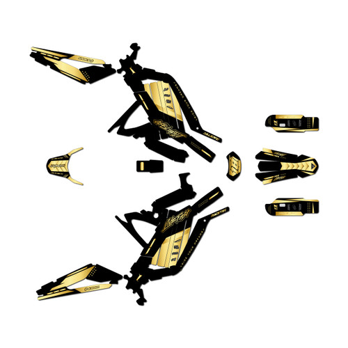 surron light graphics kit all years rebel series gold