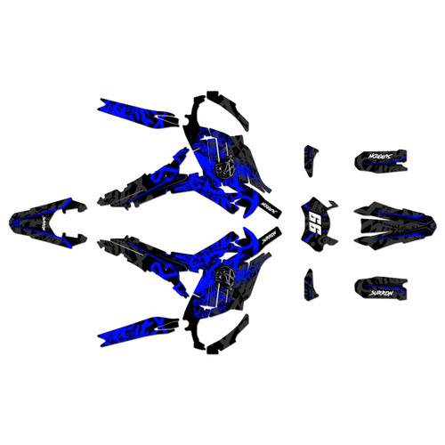 surron ultra graphics kit all years revolt series blue