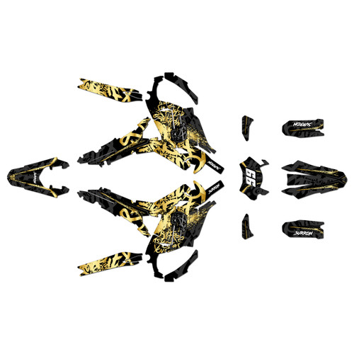 surron ultra graphics kit all years revolt series gold