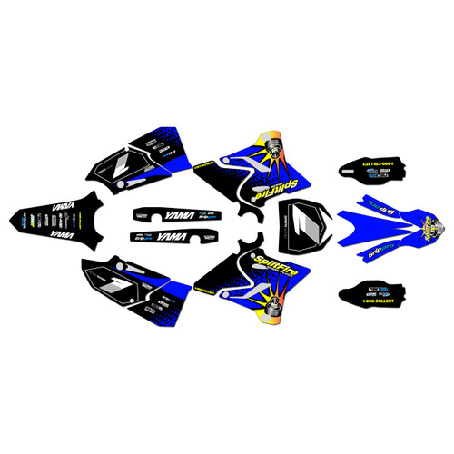 yamaha yz125x graphics kit 2020-2022 lancaster series blue