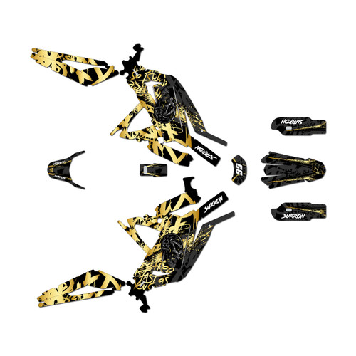 surron light graphics kit all years revolt series gold