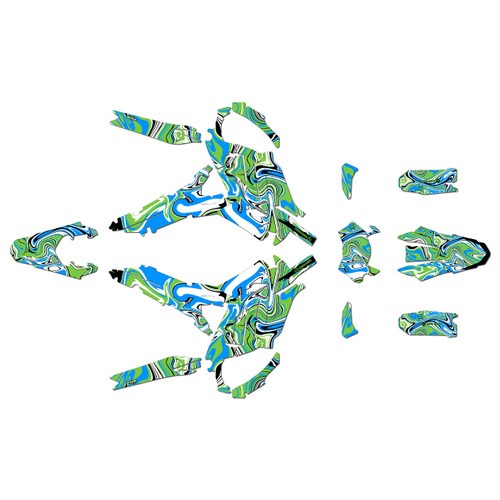 surron ultra graphics kit all years snagged series green