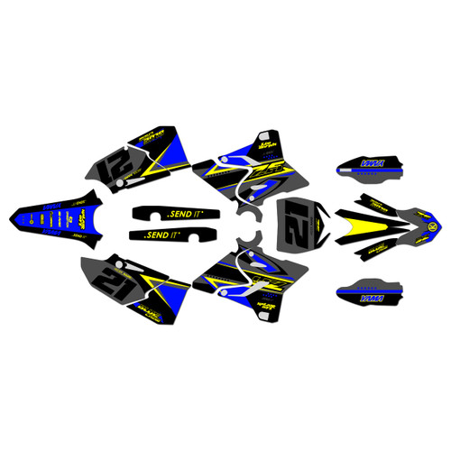 yamaha yz125x graphics kit 2020-2022 og-crew series yellow