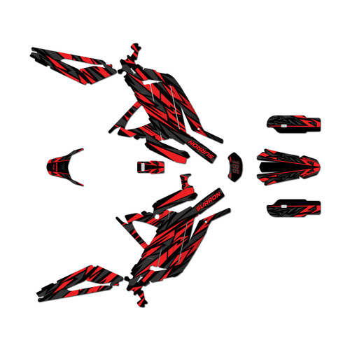 surron light graphics kit all years twitch series red