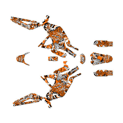 surron light graphics kit all years vandal series orange