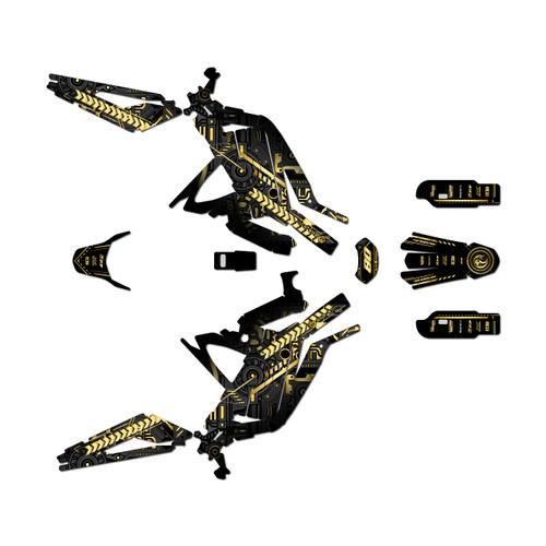 surron light graphics kit all years velocity series gold