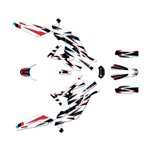 surron light graphics kit all years vizion series red