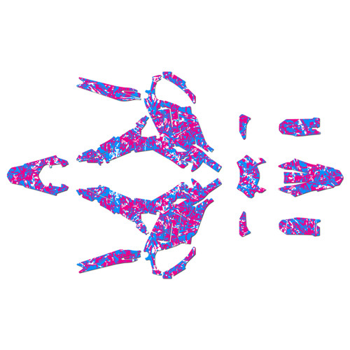 surron ultra graphics kit all years woodland series magenta