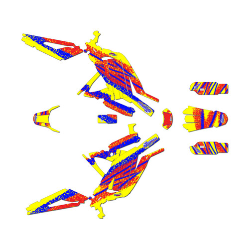 surron light graphics kit all years whiplash series yellow