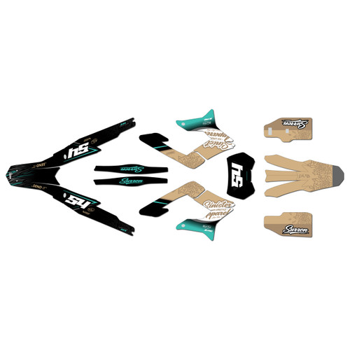 surron storm graphics kit all years fatality series tan