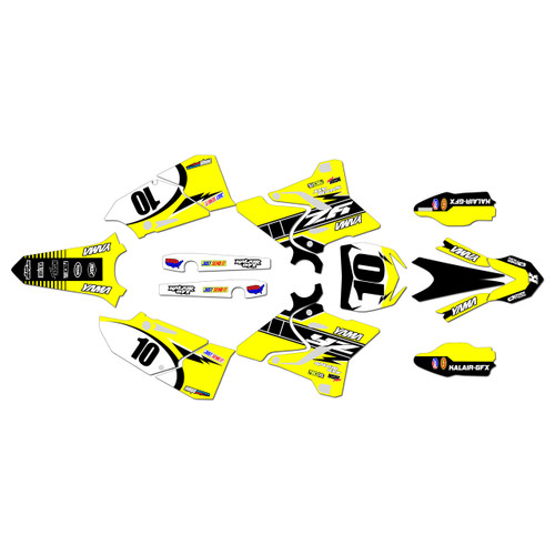 yamaha yz125x graphics kit 2020-2022 speed series yellow