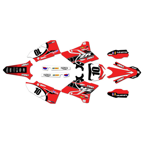 yamaha yz125x graphics kit 2020-2022 speed series red