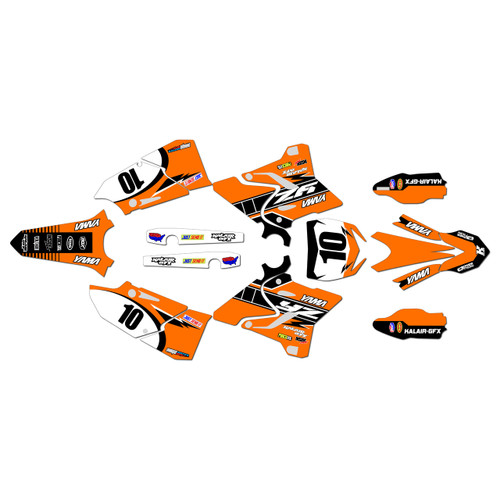 yamaha yz125x graphics kit 2020-2022 speed series orange