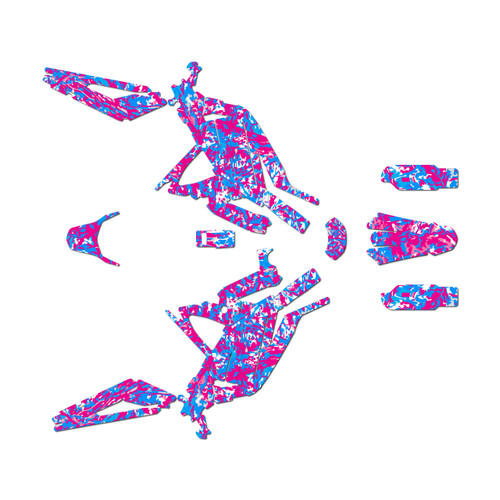 surron light graphics kit all years woodland series magenta