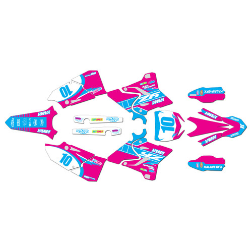 yamaha yz250x graphics kit 2016-2022 speed series magenta